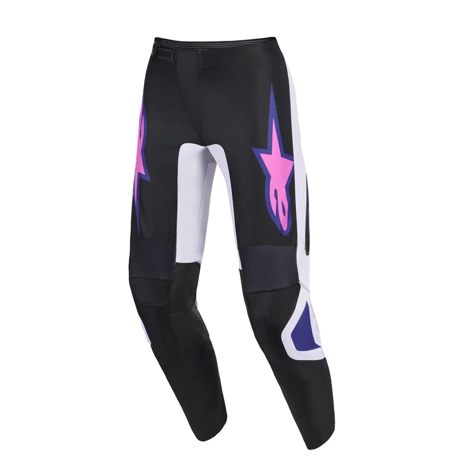 Alpinestars 2026 Fluid Grid Motocross Pants Black Light Green Purple